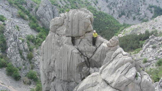 rock climbing in Paklenica Croatia