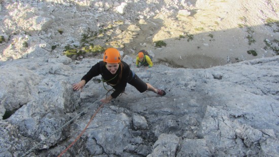 rock climbing Falzarego Cortina 