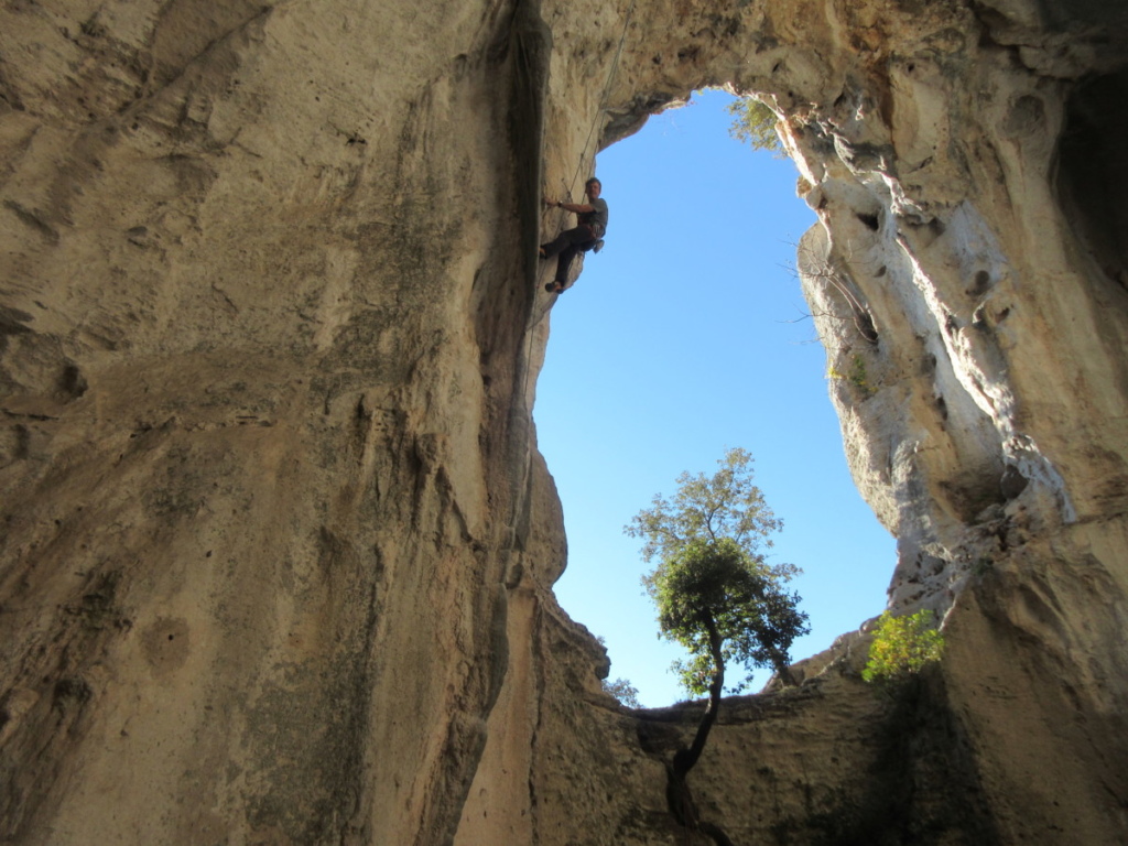 arrampicata sportiva grotta dell'Edera