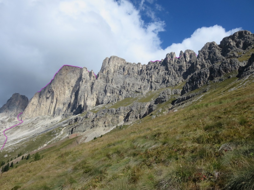 traversata Roda Vael Roda Diavolo cresta Masarè