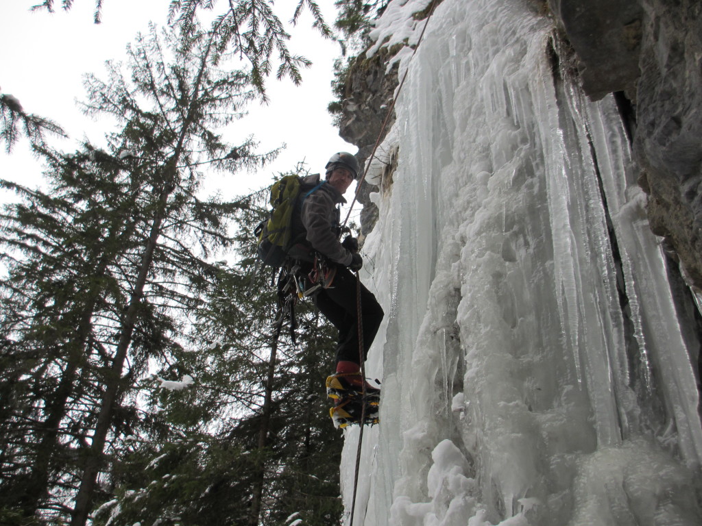 eisklettern in den Dolomiten mit Bruno