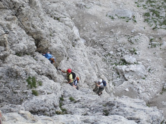 Klettersteig Poessnecker-Dolomiten-Sella-groeden