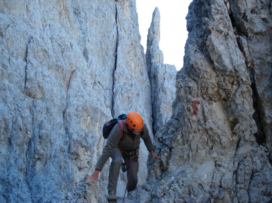 KLETTERSTEIG - DURCHQUERUNG im ROSENGARTEN