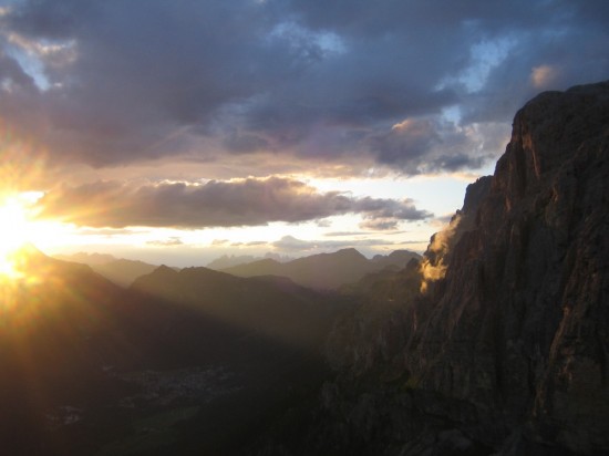 Sunset on the Pale di San Martino