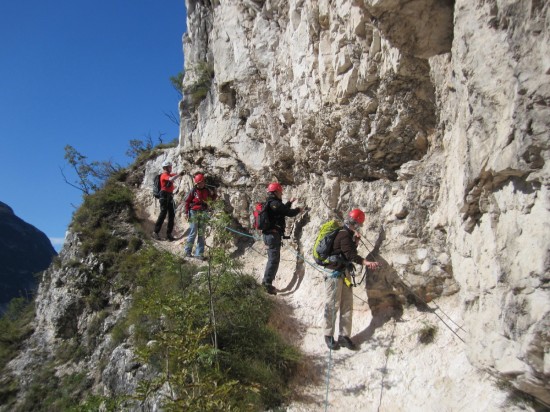 KLETTERSTEIG FENNBERG an der Weinstrasse im ETSCHTAL