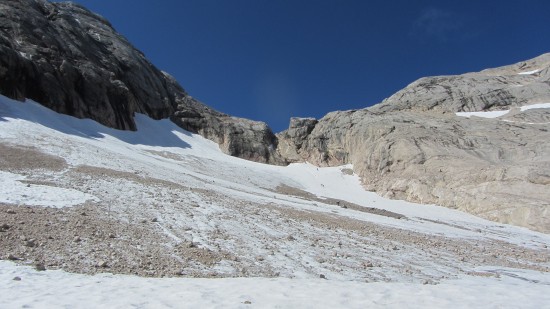 MARMOLADA – 3343 m – WEST RIDGE on the Glacier MARMOLADA – 3343 m – WEST RIDGE on the Glacier