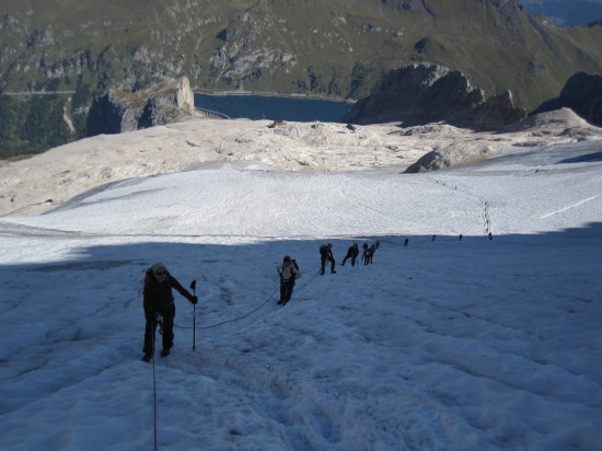 MARMOLADA 3343 m - Aufstieg über den Normalweg