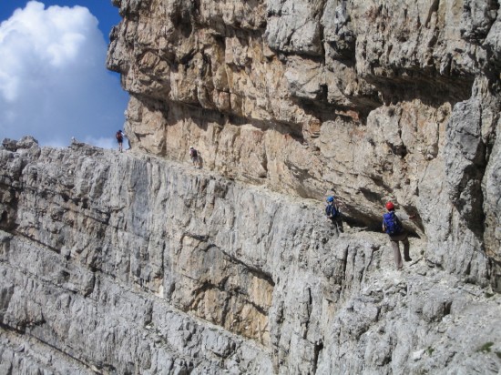 Klettersteig Moiazza-Dolomiten-Engelsband