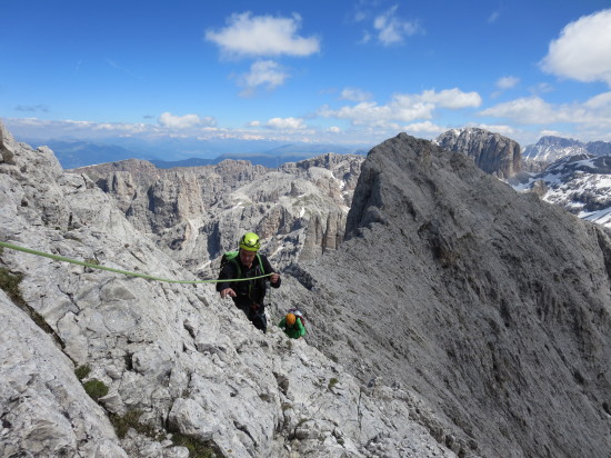 Catinaccio Rosengarten climbing