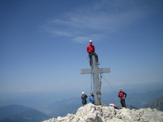 KLETTERTOUR - ROSENGARTENSPITZE - NORMALWEG Kletterroute Dolomiten Rosengarten
