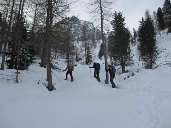 Schneeschuhwanderung-Cima-Iuribruto-Trentino-Fassatal