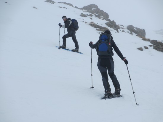 snowshoes Dolomites hiking Pellegrino