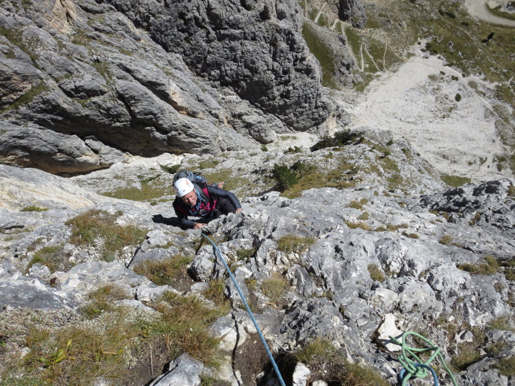 alpines Klettern Dolomiten