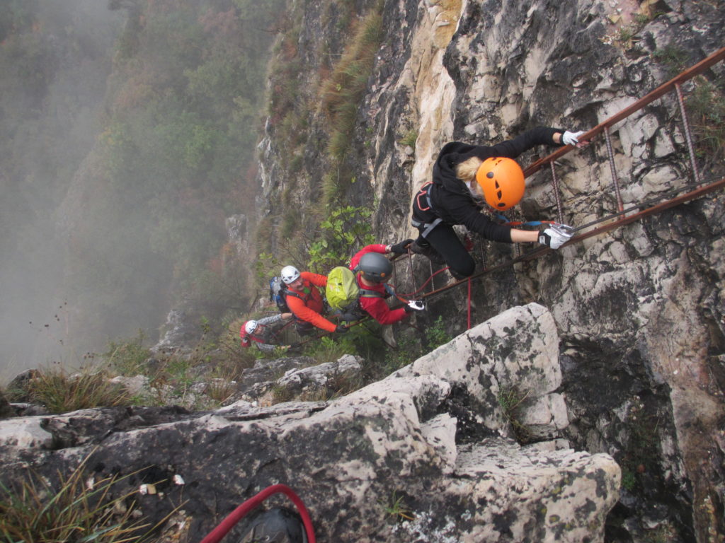 KLETTERSTEIG FENNBERG an der Weinstrasse im ETSCHTAL