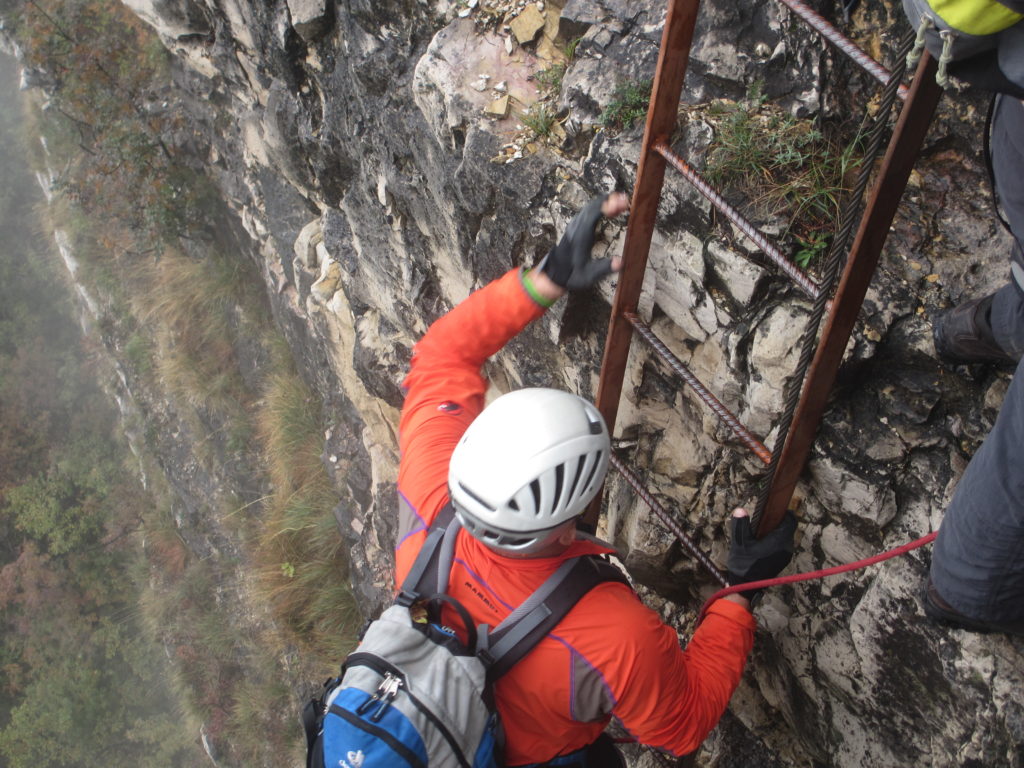 KLETTERSTEIG FENNBERG an der Weinstrasse im ETSCHTAL