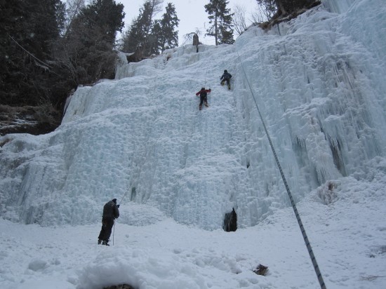 corso arrampicata cascate ghiaccio