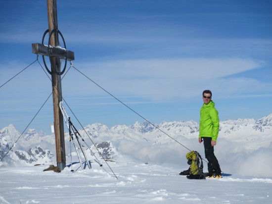 la croce di vetta sul Grionkopf