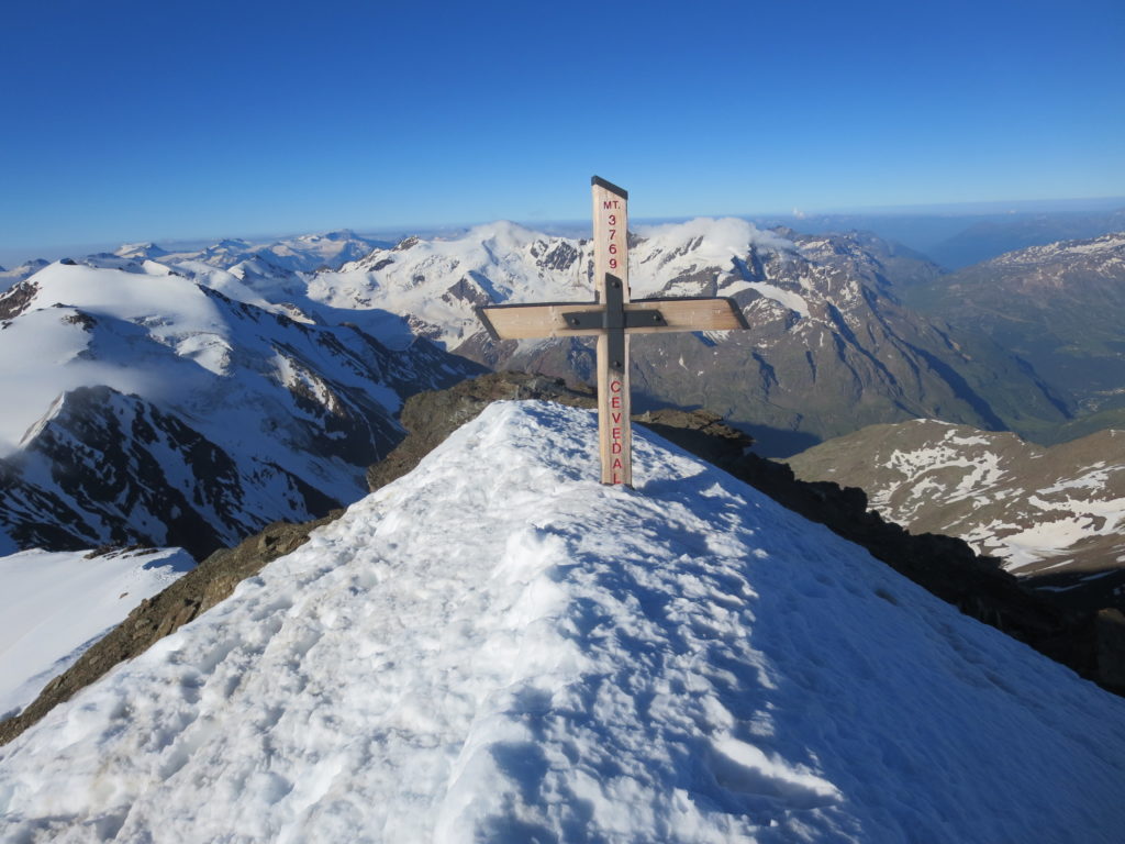 CEVEDALE 3770 m - ein beliebtes Gletschertouren - Ziel