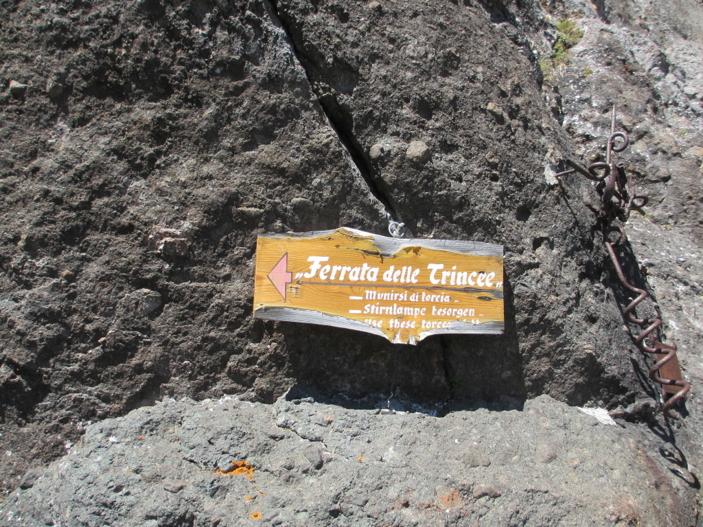 Klettersteig-Ferrata-trincee-Dolomiten