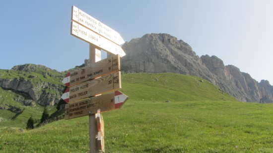 Ferrata Sass Rigais 3025 m gruppo Puez Odle