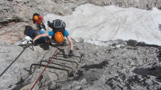 Ferrata Sass Rigais 3025 m gruppo Puez Odle