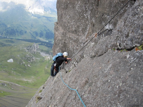 Klettersteig via ferrata delle Trincee