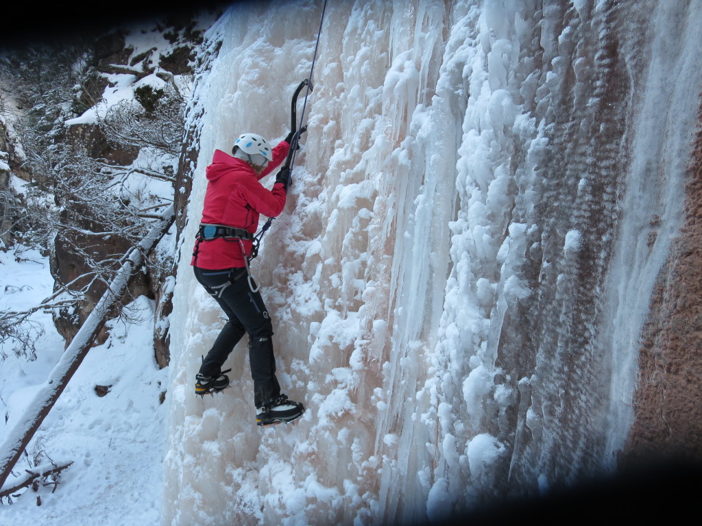 arrampicare sul ghiaccio Tope Rope