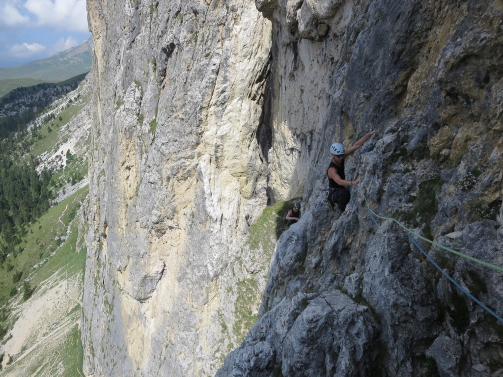 rock climbing in the Dolomites