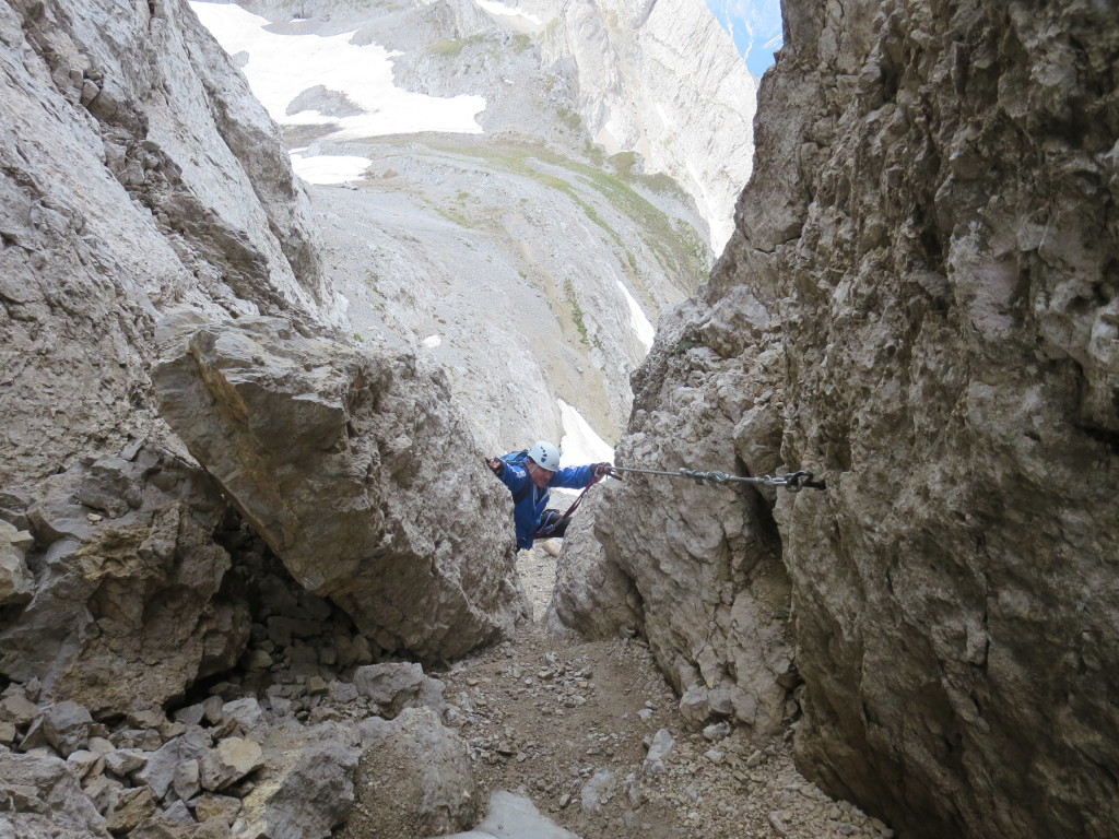 Kriegsferrata Bepi Zac - Klettersteig am Pellegrino