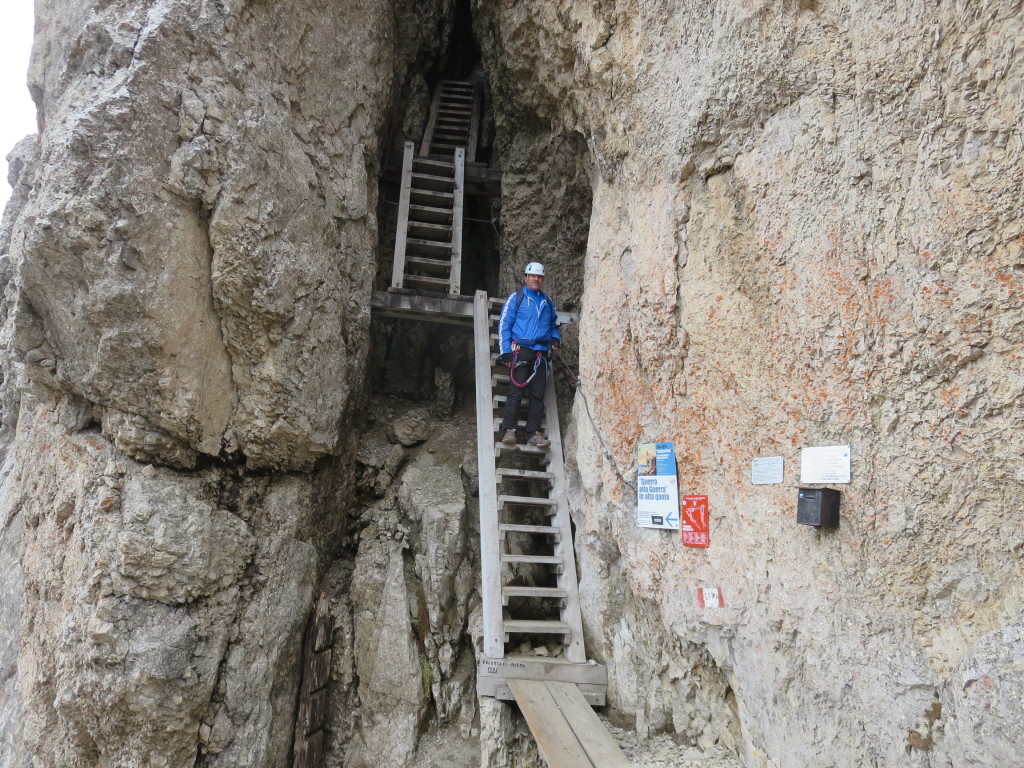 Kriegsferrata Bepi Zac - Klettersteig am Pellegrino
