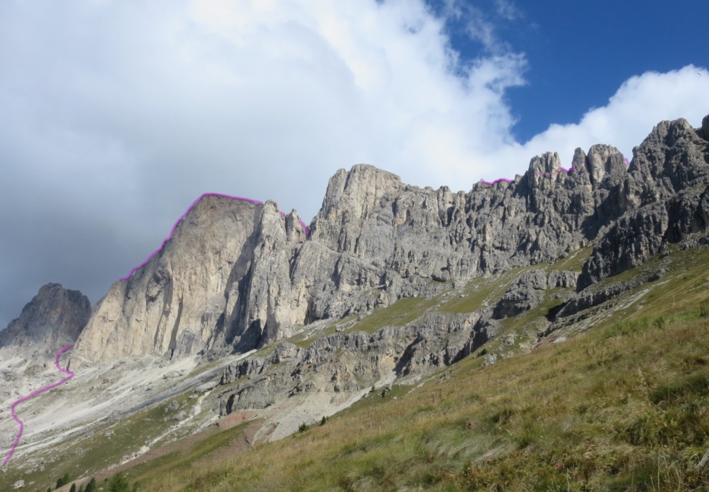 überschreitung rotwand teufelswand masare Rosengarten Klettersteig