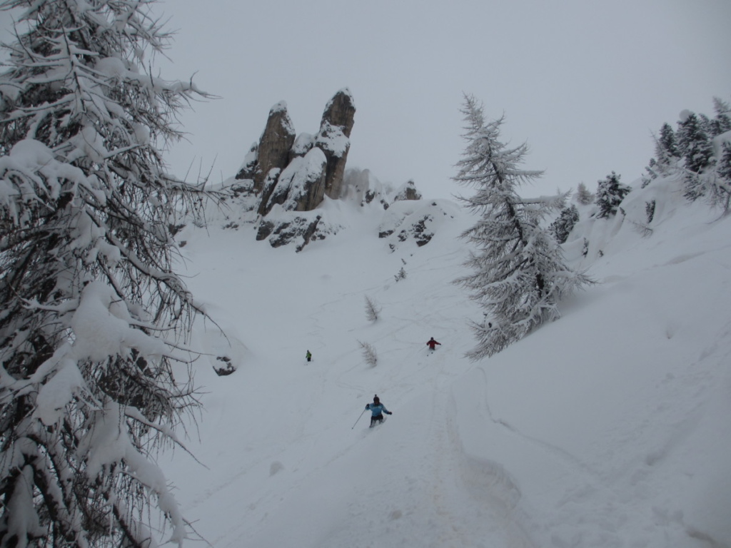 Tiefschneekurs Freeriden Dolomiten