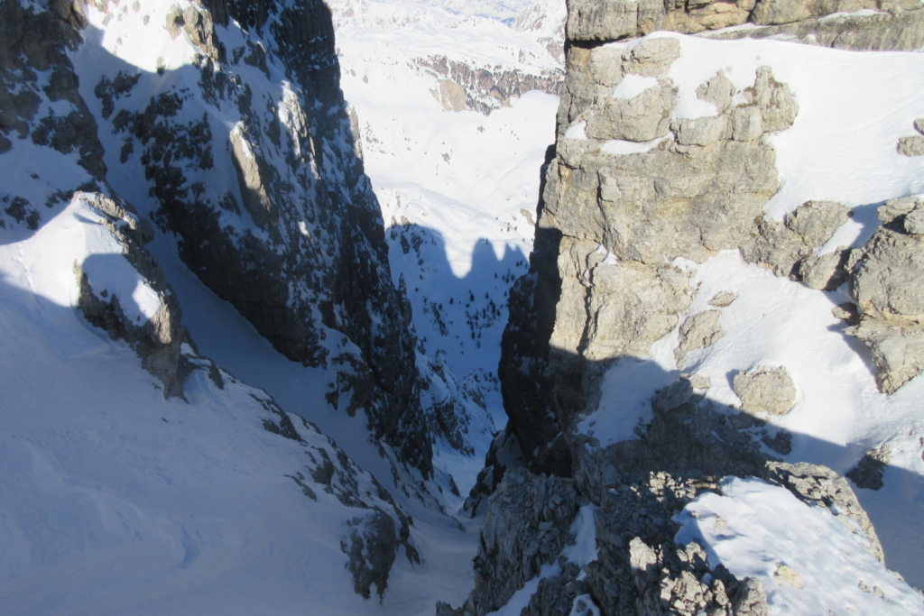 scialpinismo impegnativo Dolomiti sci ripido