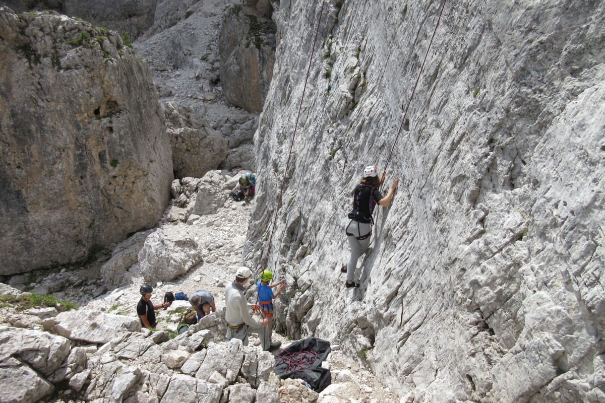 sport climbing Dolomites